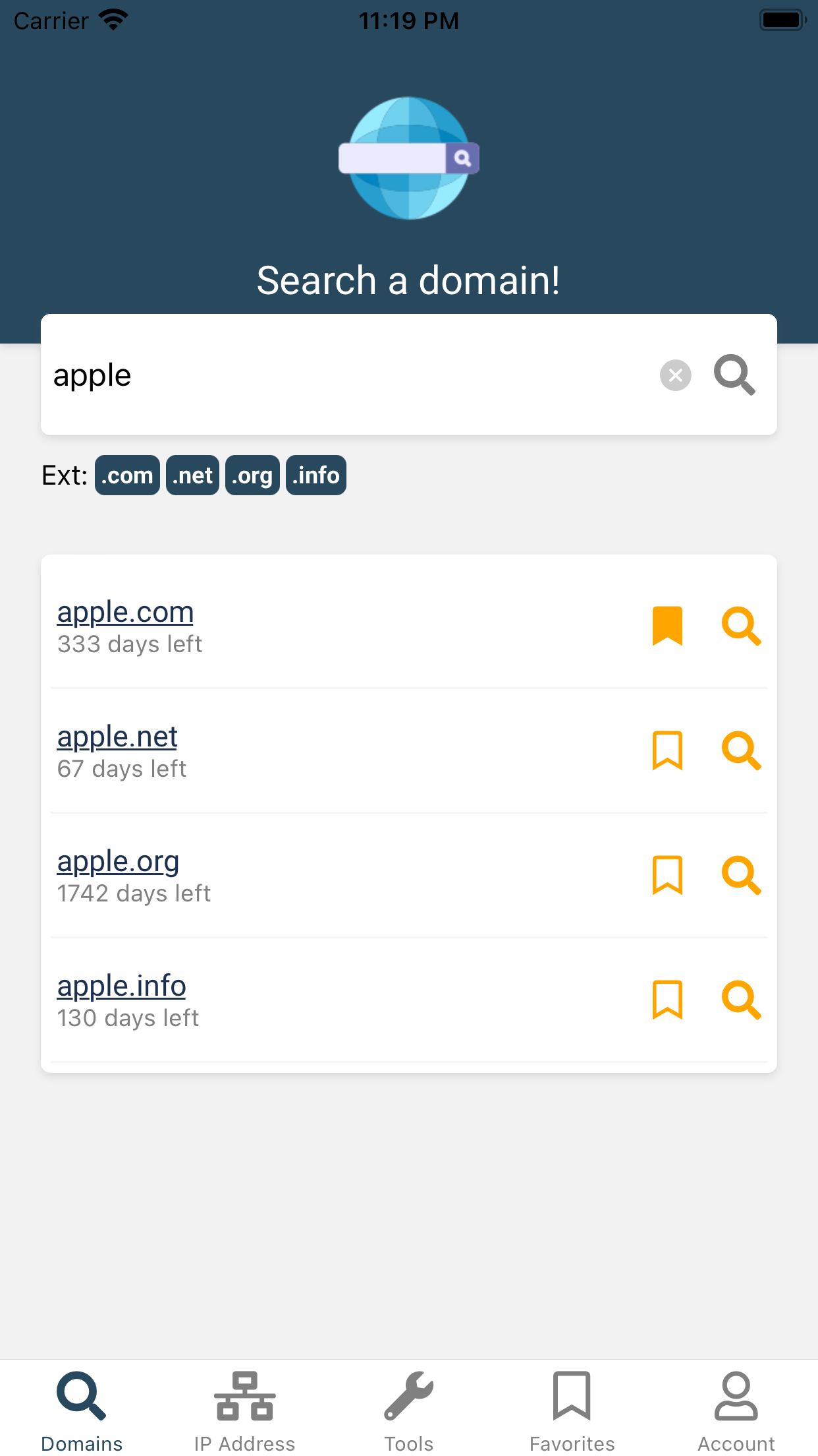 Domain Panel