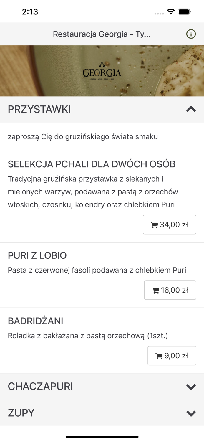 Restauracja Georgia - Tyczyn