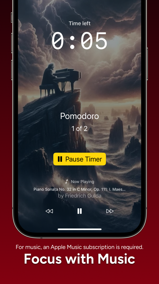 #4. FocusBeats: Study Music Timer (macOS) 由: Cihat Guenduez