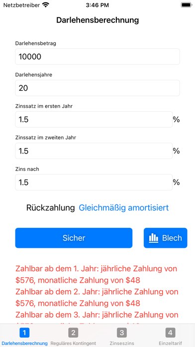 Zinsberechnungshelfer