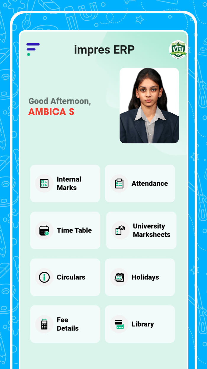 Impres - Student and Staff login