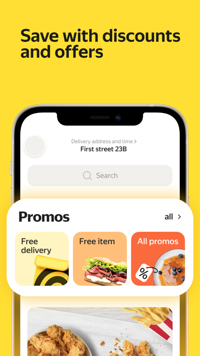 Yandex Eats: food delivery Screenshot