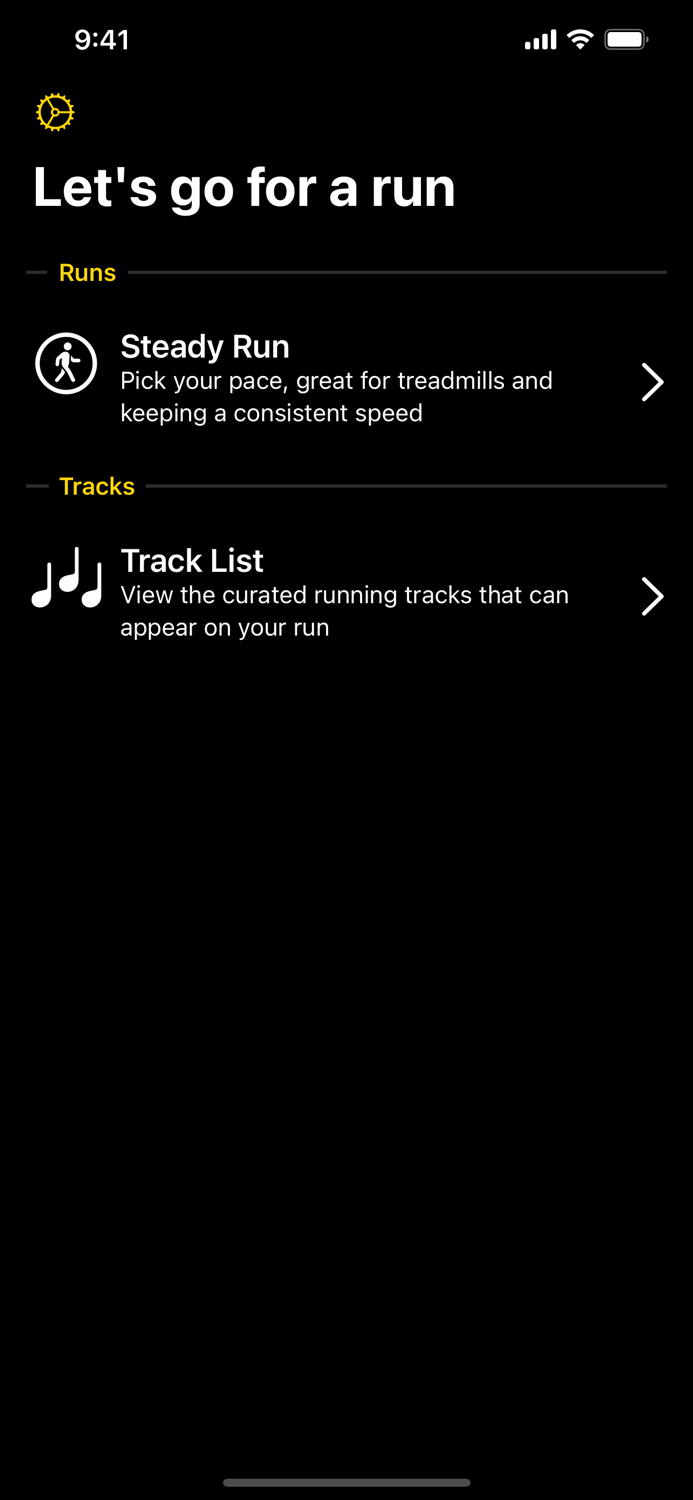 Runtracks Adaptive playlists