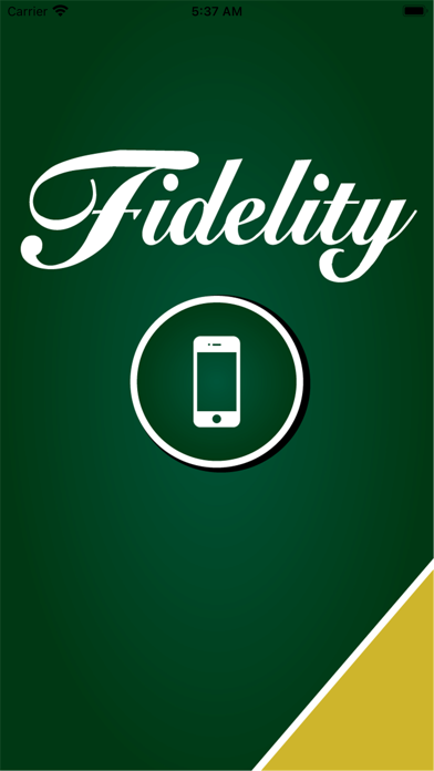 Fidelity Mobile Banking Screenshot