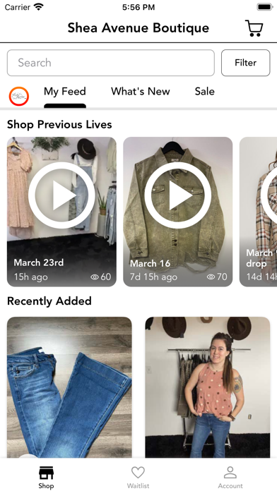 Shea Avenue Boutique Screenshot