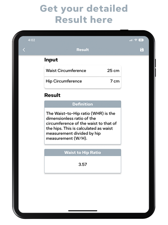 Calculate Waist To Hip Ratio