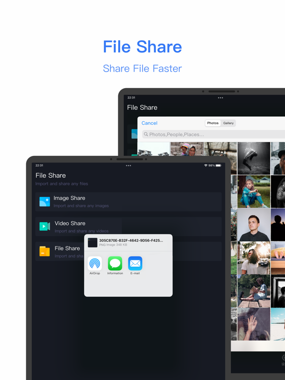 ShareDrop - Quick File Share iPad screenshot 4 - Productivity app