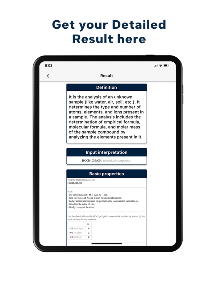 Elemental Analysis Calculator
