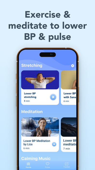 Blood pressure app BreathNow Screenshot