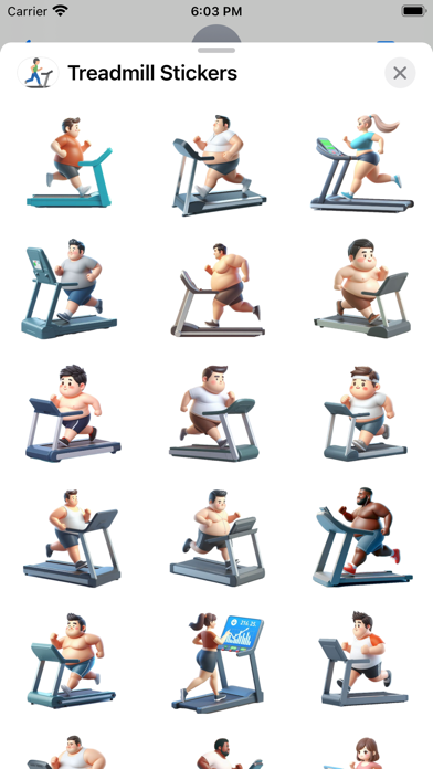 Screenshot #1 pour Treadmill Stickers