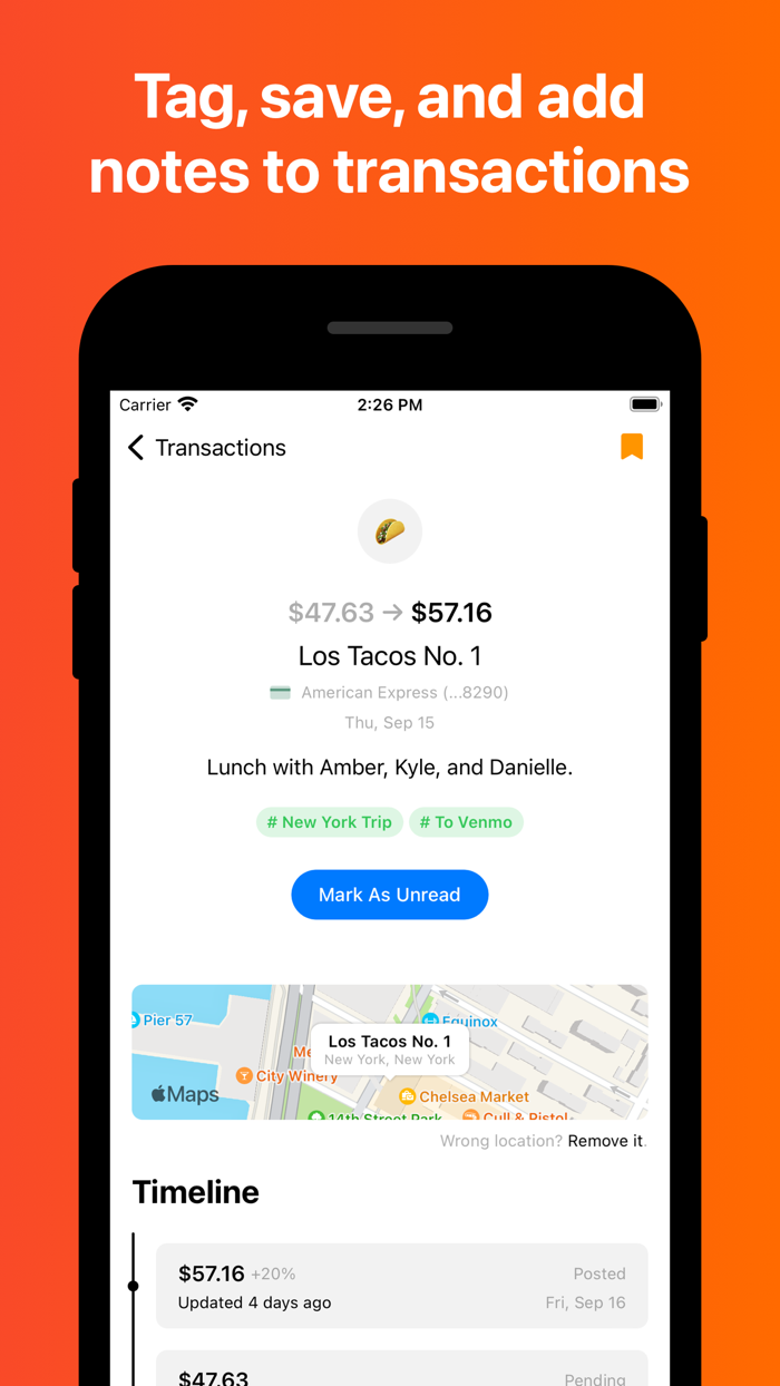 Transactions Finance Kit