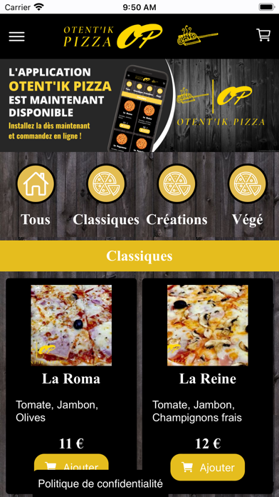 Otent'ik Pizza Screenshot