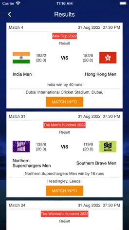 Game screenshot Live Cricket Score - Live Line apk