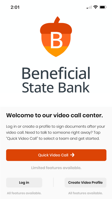 Beneficial State Video Banking Screenshot