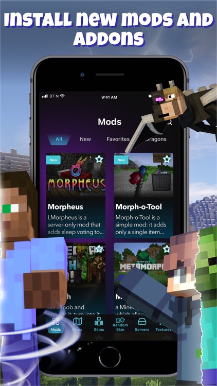 Morph Mods Mobs for Minecraft