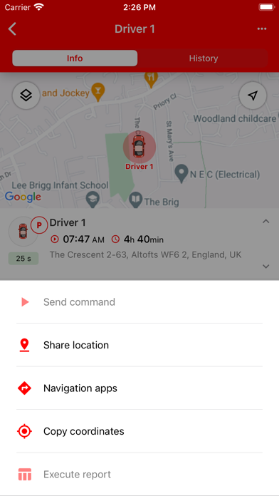Track Me Now App Screenshot