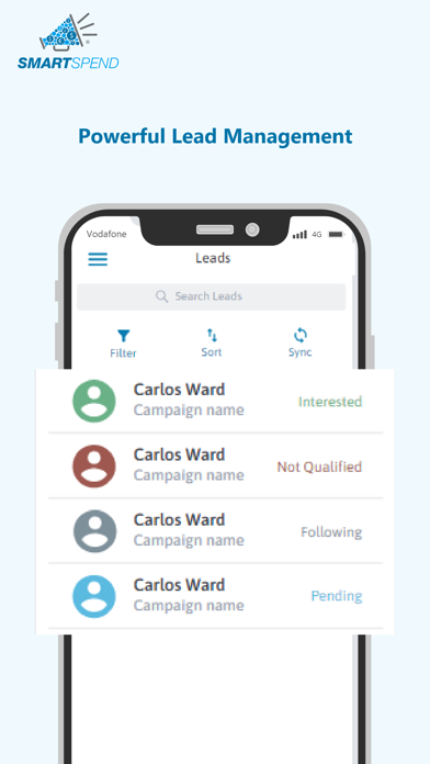 SmartSpend Sales Screenshot