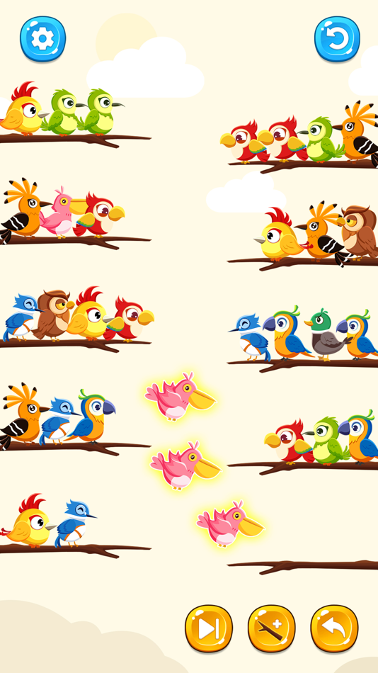 #5. Color Bird Game: Sort It Now (iOS) By: Luong Vuong