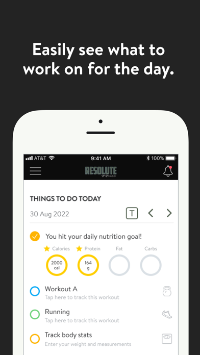 Resolute Coaching & Nutrition Screenshot