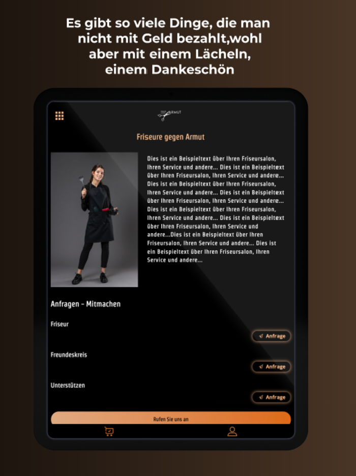 Friseure gegen Armut