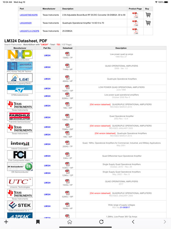 Screenshot #5 pour Datasheet (PDF) - ALLDATASHEET