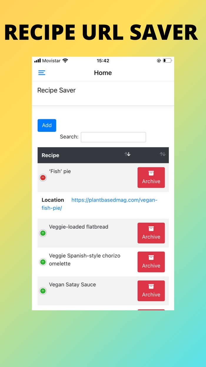 Recipes Organizer
