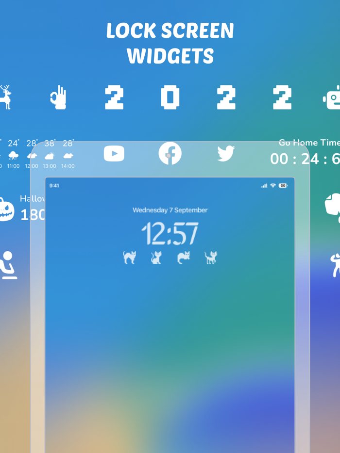 DIY Widgets Color Lock Screen