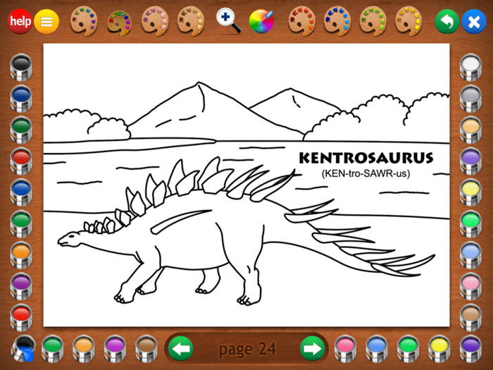 Coloring Book 2 Dinosaurs
