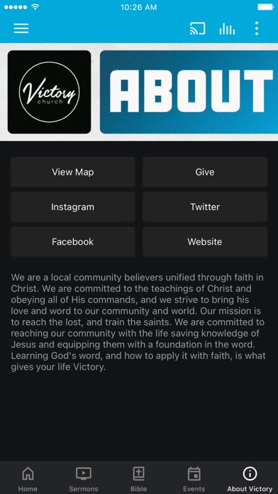 Victory Family Church App Screenshot