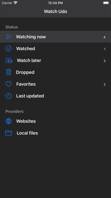WatchUdo Track Movies TV Shows Screenshot