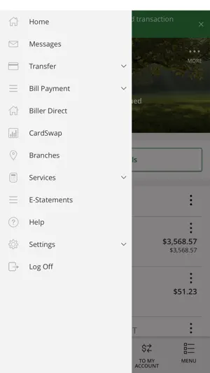 HarvestersCU Mobile Banking screenshot 2