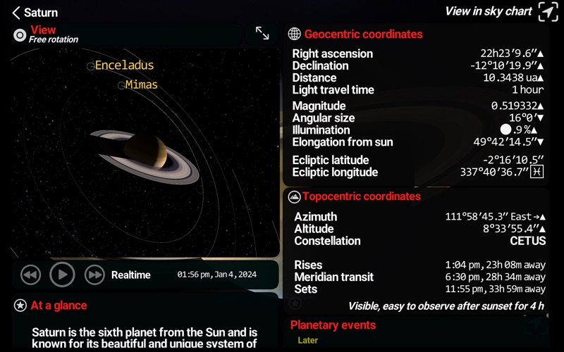 SkyORB ∞ Astronomy + Screenshot