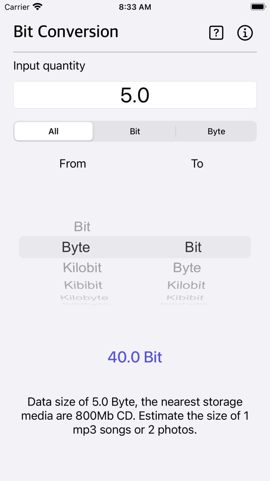 Bit Converter Plus - 1.0 - (iOS)