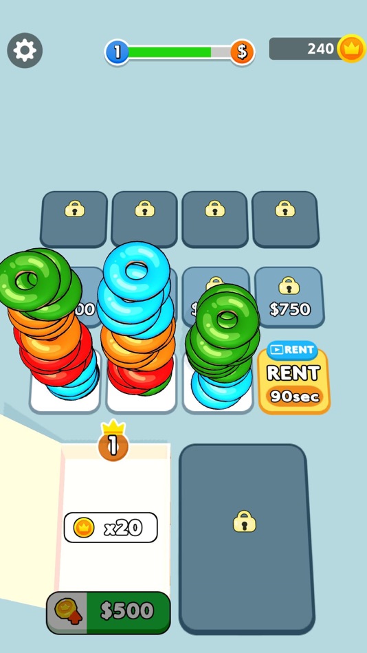 #1. Donut Sort Master (iOS) By: GeePlus, Inc.