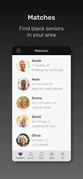 Game screenshot Black Senior Personals App mod apk
