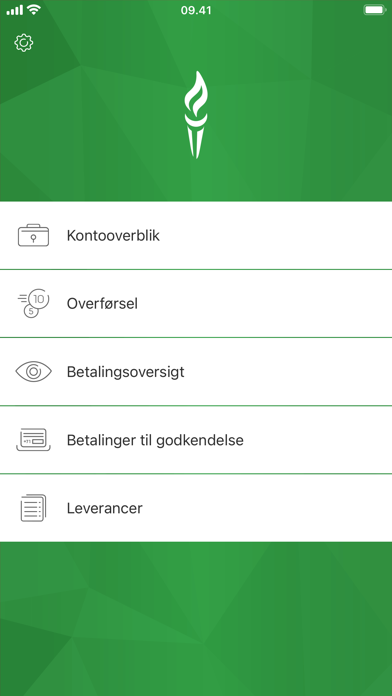 Mobilbanken Erhverv Screenshot