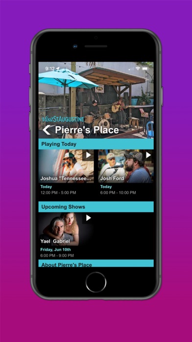 St Augustine Live Music Screenshot