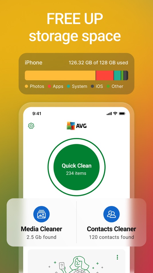 #1. AVG TuneUp - CleanUp & Cleaner (iOS) Podle: AVG eCommerce CY Limited