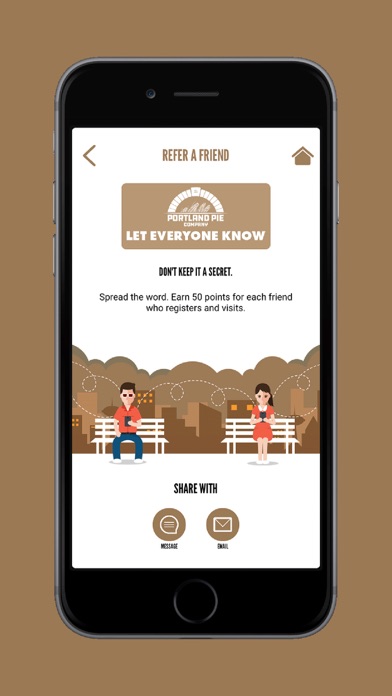 Portland Pie Company Loyalty Screenshot