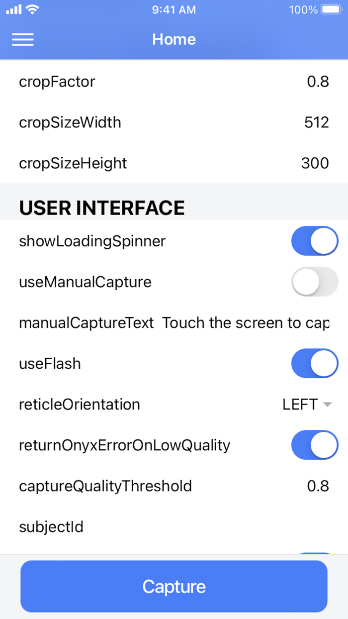 ONYX Touchless Fingerprinting