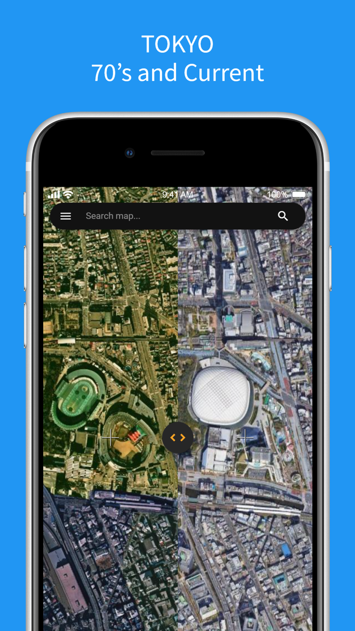 Old Satellite Map JAPAN