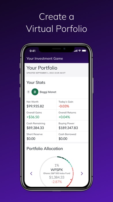 MarketWatch Stock Market Game Screenshot