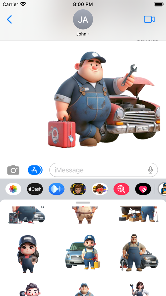 #6. Mechanic Stickers (iOS) Podle: Paul Scott