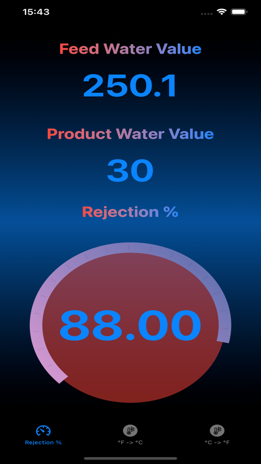#3. Rejection Calc (iOS) 由: alessandro ferlin