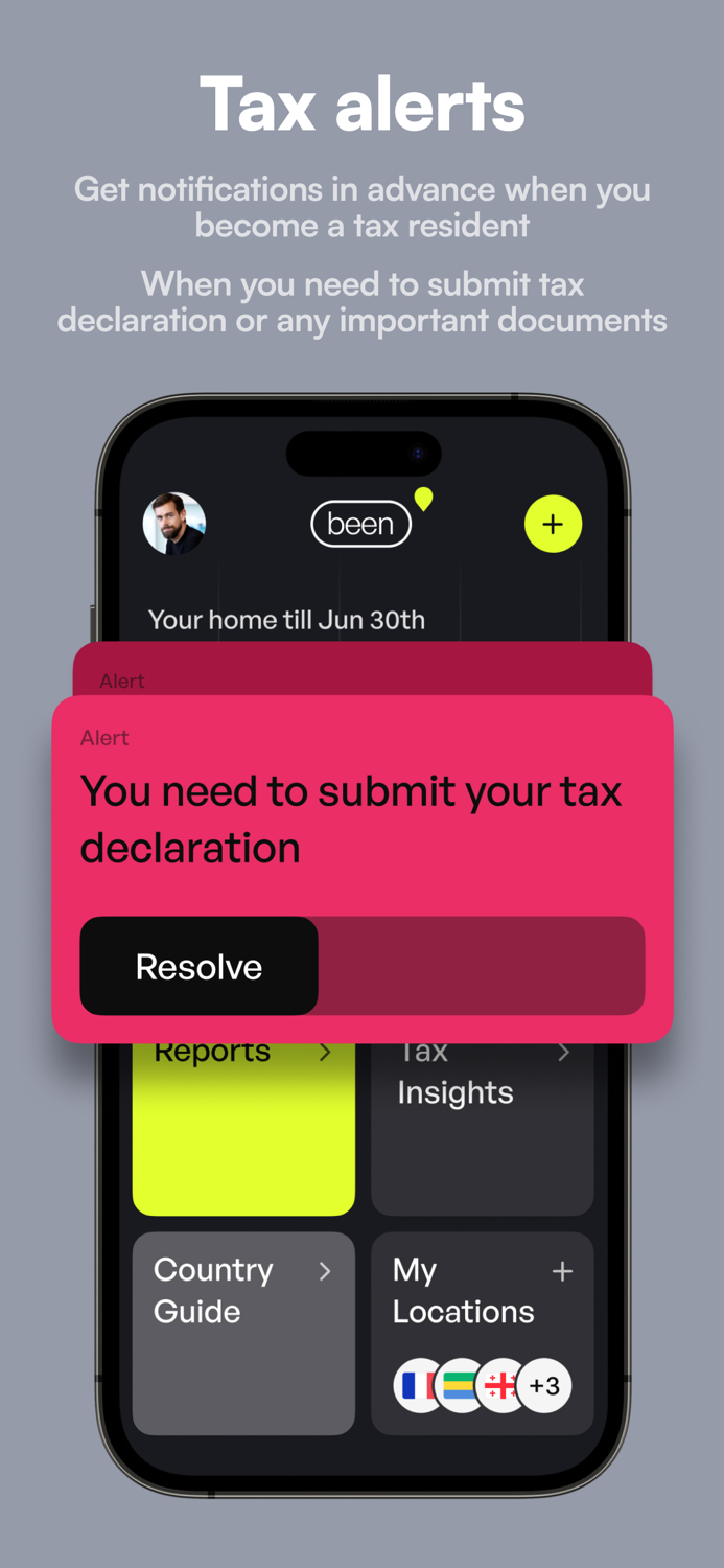 been - Tax Residency Tracker