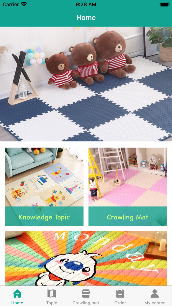 Baby crawling mat