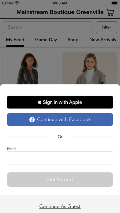 Mainstream Boutique Greenville Screenshot