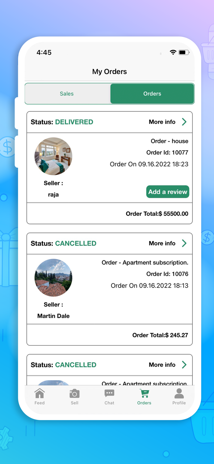 PassUp - Online Classified App
