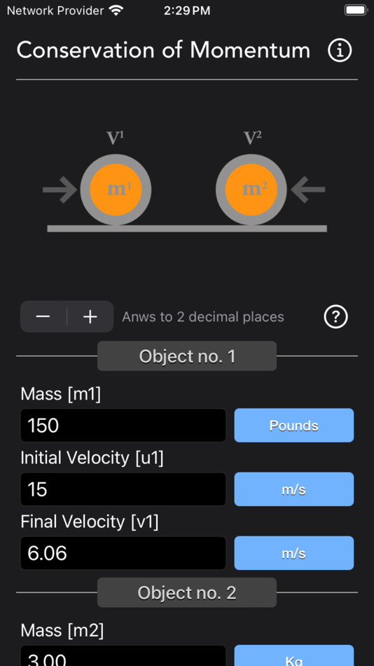 #6. Conservation of Momentum Calc (iOS) 由: Nitrio