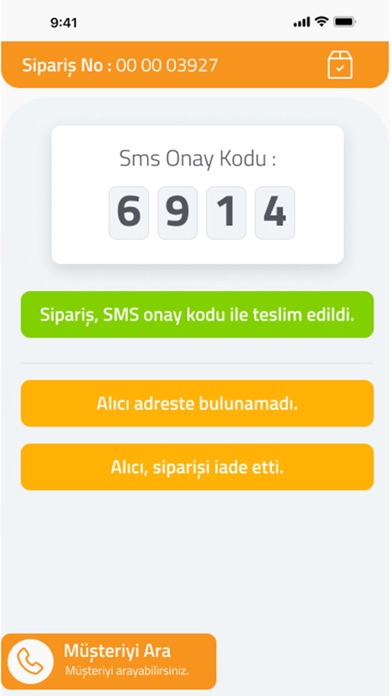Hızlı Geliyo Kurye Screenshot